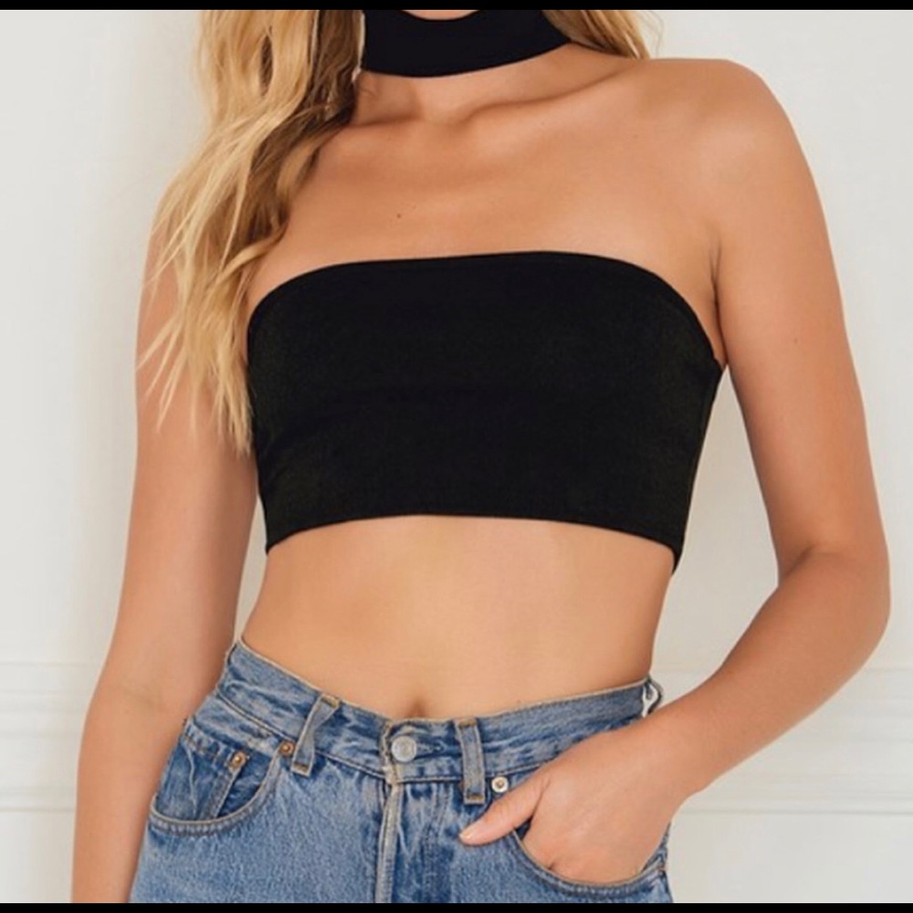 Black Choker Top from Rebecca Stella The Brand